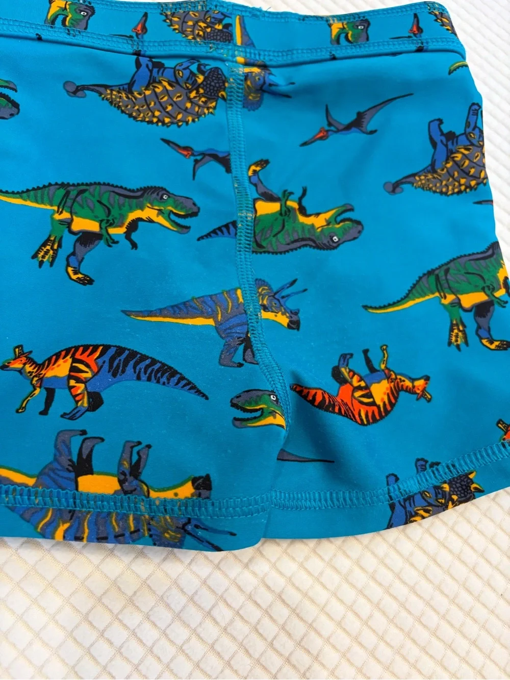 Hanna Andersson Dinosaur Print  lToddler Swim Shorts